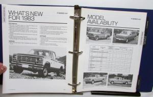 1983 Ford Light Truck Facts Book Ranger F-150 F-250 350 4x2 4x4 Bronco Econoline