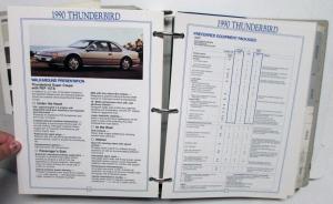 1990 Ford Salesperson Source Book Thunderbird Mustang F-Series Ranger Bronco