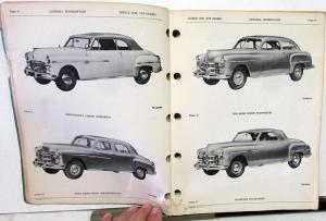 1949 Dodge Passenger Car Dealer Parts List Book Models D29 D30 Original D-12675