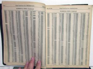 1938 Dodge Trucks Dealer Parts List Book Catalog R Series 1/2 thru 3 Ton Orig