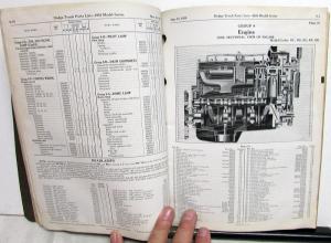 1938 Dodge Trucks Dealer Parts List Book Catalog R Series 1/2 thru 3 Ton Orig