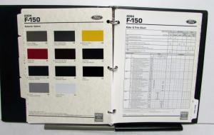 2004 Ford F-150 Color & Upholstery Reference Album Paint Chips Ordering Codes