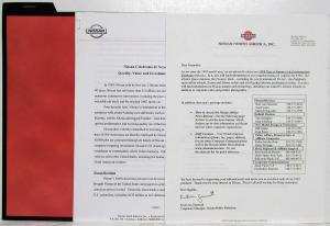 1999 Nissan Media Information Press Kit - Pathfinder Frontier Quest Altra Maxima