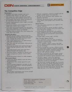 1988 Caterpillar D8N Waste Disposal Arrangement Sales Brochure
