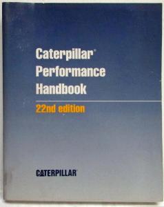 1992 Caterpillar Performance Handbook Edition 22