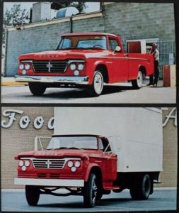 NOS Mopar 1962 Dodge Truck Post Cards Sweptline Pickup Medium Duty Van D500 Set