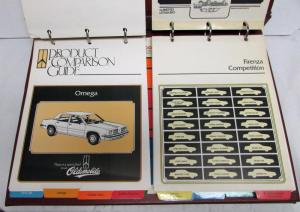 1984 Oldsmobile Product Comparison Guide Toronado Firenza Delta 88 Cutlass Omega