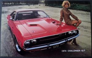 NOS Mopar 1970 Dodge Scat Pack Postcard featuring Challenger RT