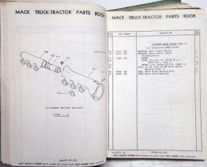 1959 Mack N60P N60T N60LT Model Truck Parts Book - Number 2645
