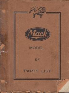 1947 Mack EF Model Truck with EN-290 Engine Parts Book - Number 1536