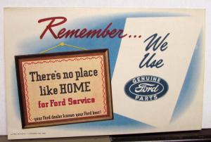 1948 Ford Mailer Winter Service Reminder Original