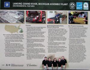 2008 Cadillac CTS Environmental Features Sales Card Lansing Grand River MI Plant