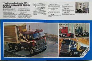 1981 Ford CL-9000 Linehauler Truck Sales Brochure Original