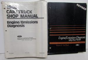 1988 Ford Engine Emissions Diagnosis Service Manual Car-Truck With Revised Vol H