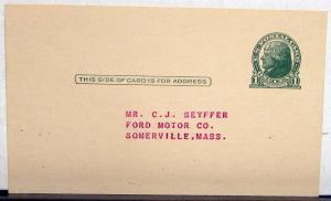 1944 Ford Service Sales Profit Log Book for Dealerships Original