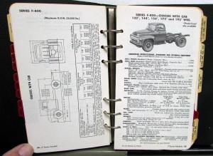 1956 Ford Truck Salesman Handbook Data Facts Book Sedan Delivery Pickup F Series
