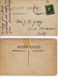 1917-1937 Ford Cars Set of 4 Vintage Postcards