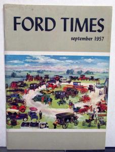 1957 Ford Times September Issue Original Retractable Hardtop