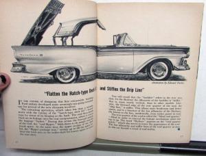 1957 Ford Times September Issue Original Retractable Hardtop