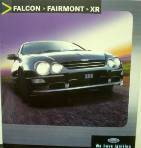 2001 Ford Falcon Fairmont XR Sales Brochure Australia Right Hand Drive