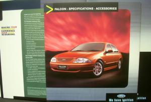 2001 Ford Falcon Fairmont XR Sales Brochure Australia Right Hand Drive