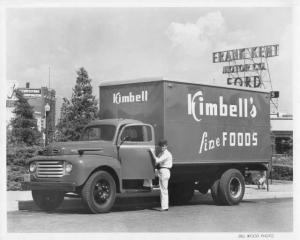 1949 Ford F7 Truck Press Photo 0558 - Kimbells Fine Foods - Frank Kent Motor Co