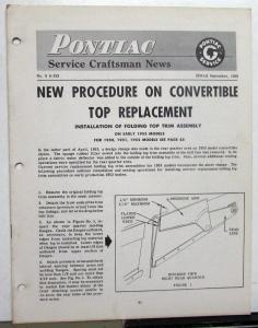 1953 Pontiac Dealer Technical Service Bulletins Craftsmen News Repair Updates