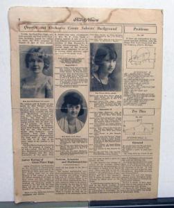 1925 Ford News 9/8/25 Model T Employee Paper