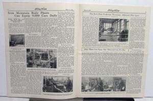 1926 Ford News 5/15/26 Model T Employee Paper