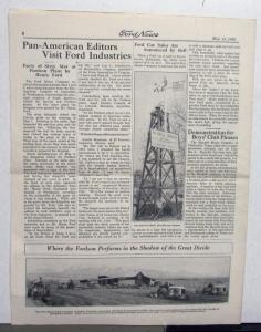 1926 Ford News 5/15/26 Model T Employee Paper