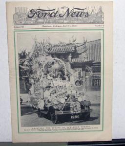 1929 Ford News 4/15/29 Model A Employee Paper