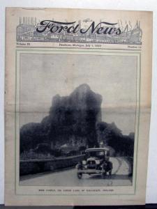1929 Ford News 7/1/29 Model A Employee Paper