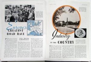 1938 Ford News April Issue Monte Carlo Rally V8 Tuck AD Original