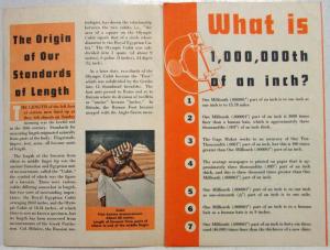 1939 Ford How Long is a Rod Historical Review of Measurement Tri-fold Brochure