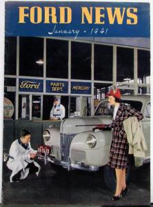 1941 Ford News Industry Magazine January Issue Original