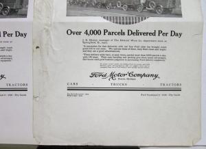 1926 Ford Model T Ton Truck Chassis Over 4000 Parcels Delivered Per Day Ad Proof