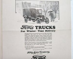1926 Ford Model T Trucks 1 Ton Winter Time Delivery Ad Proofs