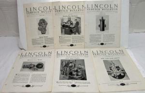 1928 Lincoln Service Bulletin 6 Issues from Volume 5