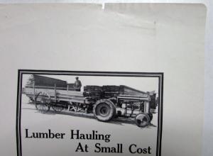 1926 Ford Fordson Tractor Lumber Hauling Ad Proof