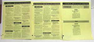 1966 Ford Service Department Technical Service Bulletin Summaries Set Of 3