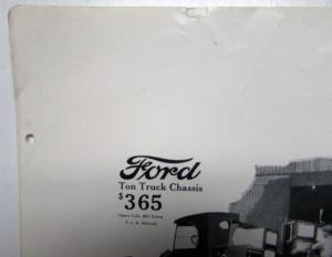 1926 Ford Model T Ton Truck Open Cab Ad Proof