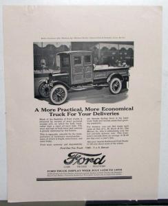 1926 Ford Model T Ton Delivery Truck Ad Proof