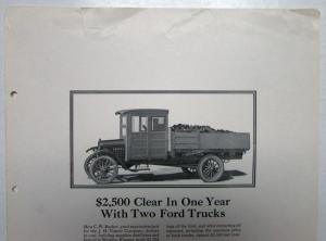 1924 Ford Model T Trucks One Ton Delivery Ad Proof