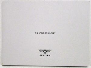 2003 Era Bentley Experience the Home and Spirit Sales Folder