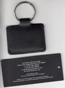 2005 Era Bentley Flying B Leather Keychain from The Bentley Collection