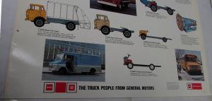 1977 GMC Trucks Dealer Medium Duty Showroom Poster Features & Models Large Orig