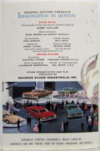 1959 General Motors Floor Plan of Exhibits and Shows at Motorama