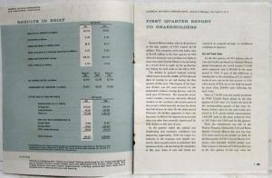 1961 General Motors Shareholders Quarterly First Quarter Report