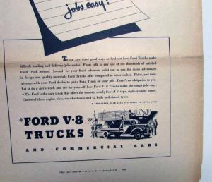 1940 Ford Trucks V8 If Your Looking For Truck Features Ad Proofs Original