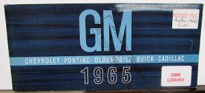 1965 General Motors Shareholders Brochure W/ Pricing Chevrolet Pontiac Buick